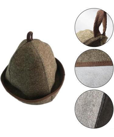 Lioaeust Sauna Hat - Effective Heat Storage Felt Hat for Men & Women | Ideal for Sauna Shower & Bath - Buy Online on GoSupps.com