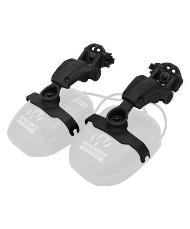 HEARFALCOM Tactical Helmet ARC Rail Adapter Accessories Compatible with Walker's Razor Earmuffs (Walkers Razor,Walkers Razor Digital) BK