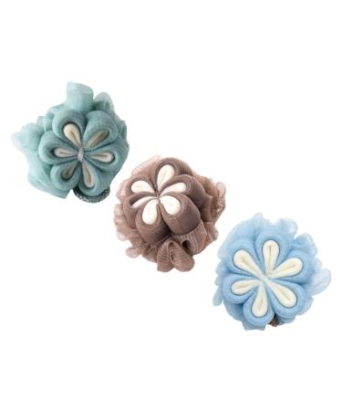Hemoton 3pcs Bath Ball Bath Flower Bath Sponges Shower Body Scrubber Bath Tub Skin Shower Loofah Tub Tubs Shower Loofah for Washing Comfortable Pe Toiletries