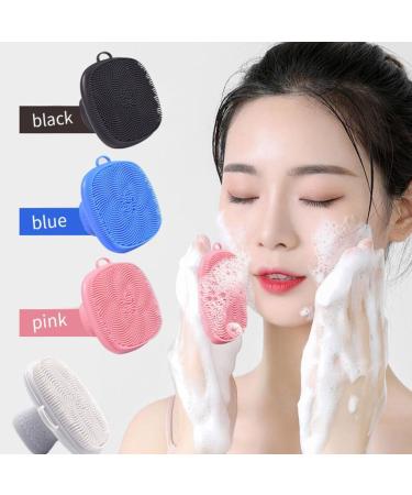Dajidafu Facial Cleansing and Beauty Brush with Anti-Slip Handle Soft Hanging Hole and Easy to Clean Silica Gel Blue - Buy Online on GoSupps.com