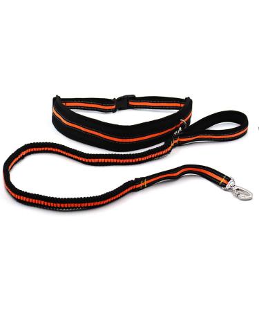 OCSOSO Hands Free Dog Running Leash Reflective with Pouch/Waist Adjustable Bag Holder Belt Pack Slip Lead for Running/Jogging/Walking/Biking (Orange) - Buy Online on GoSupps.com