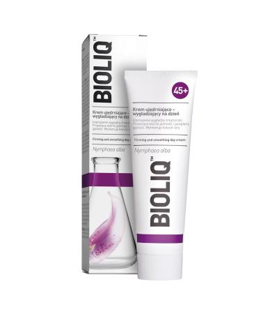 Bioliq 45+ Firming and Smoothing Day Cream - Wrinkle Smoothing with European White Water Lily Extract Restores Firmness Balances Skin Color - 50ml