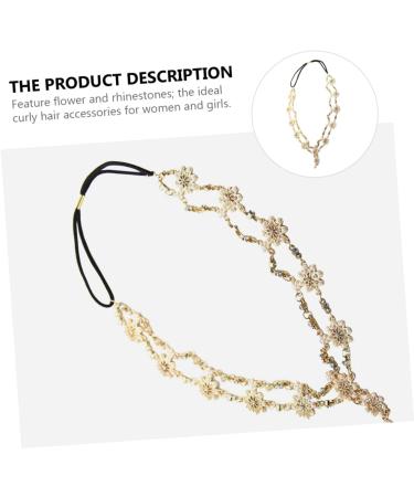 Beatifufu Rhinestone Elastic Headband Hair Bands for Womens Hair Gypsy Forehead Chain Hair Jewels for Women Elastic Headbands for Women Elastic Rhinestone Headwear Bridal Head Alloy Material - Buy Online on GoSupps.com