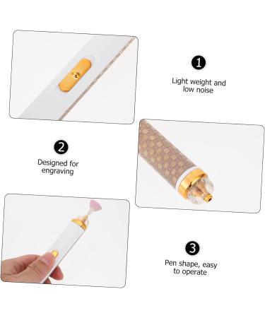 POPETPOP 2pcs nail polisher nail art drill kit electric manicure machine nail grinders manicure drill bit Compact Nail File Drill nail polishing tool abs white electric nail portable 15.2X2X2CMx2pcs Whitex2pcs - Buy Online on GoSupps.com