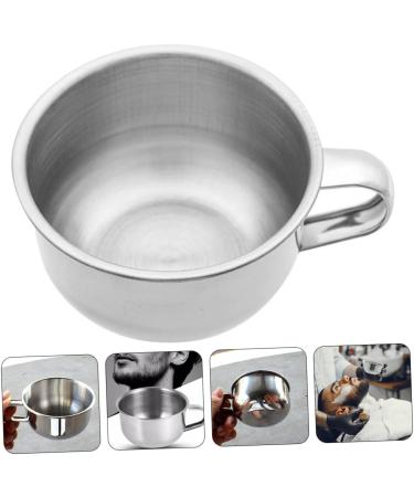 Premium Stainless Steel Shaving Bowl Soap - Durable Circular Shaver Cup for a Luxurious Foam Experience - Buy Online on GoSupps.com
