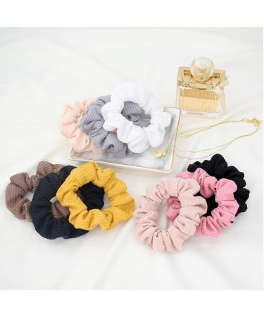 Bellisia Scrunchies for Women's Hair Scrunchies 100% Cotton Hair Scrunchy Elastic Hair Ties Hair Scrunchie Bobbles Hair Bands Ponytail Holder Hair Accessories Fashion - Buy Online on GoSupps.com