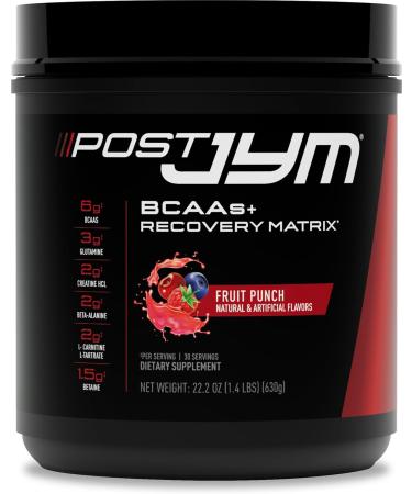 Post JYM Active Matrix - Post-Workout with BCAA's, Glutamine, Creatine HCL, Beta-Alanine, and More | JYM Supplement Science | Fruit Punch, 30 Servings - Buy Online on GoSupps.com
