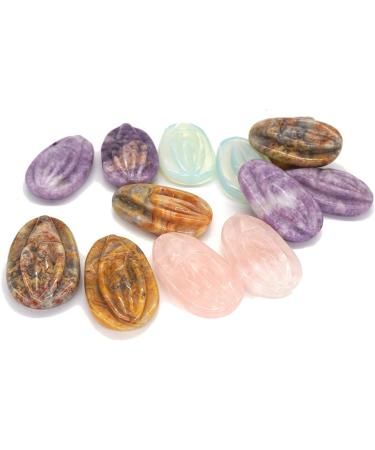 SEXWAWAMM TRUSTTWO 2"" Source of Life Figurine Natural Stones Carved Vulva Decorations Healing Reiki Crystal Quartz Statue Women Aesthetic Ornament The Crazy Agate - Buy Online on GoSupps.com