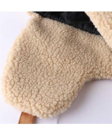 Winter Unisex Black Bomber Hat with Goggles | Faux Fur Earflap Trapper Pilot Cap | Fleece Thermal Snow Hat - One Size - Buy Online on GoSupps.com
