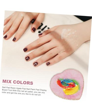  FRCOLOR 2 Pieces Palette Pigment Tray for Nails Resin Tray Nail Polish Tray Beauty Manicure Mixing Tray Nail Art Mix Cosmetic Decorations - Buy Online on GoSupps.com