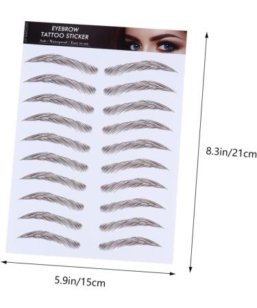 VINTORKY Authentic Eyebrows 4pcs Eyebrow Stickers Waterproof Makeup False Eyebrows Sticker Eyebrow Transfer Stickers 4d Modify - Buy Online on GoSupps.com