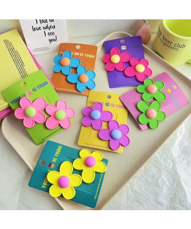 Ahoney 12Pcs Flowers Hair Clips for Women and Girls - Cute Alligator Clips and Barrettes Hair Pins in Multi-color Style - Hair Accessories for Kids - Buy Online on GoSupps.com
