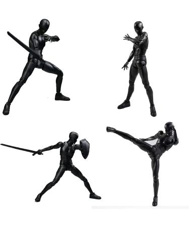 Black GNALLANG Action Figures DX PVC Model Set with Box - Female and Male Characters for Artists - Buy Online on GoSupps.com