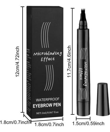 1 PCS Eyebrow Pencil Eyebrow Pen Long Lasting Waterproof Eyebrow Pencil Microblading Eyebrow Pen Eye Brow Pencils for Women Natural Looking Black 1 count (Pack of 1) 01 Black - Buy Online on GoSupps.com