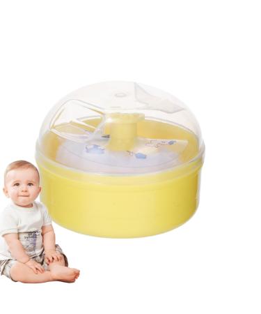 Soplo de la poussi re pour les jeunes - Breffe de poussi re pour le corps et le r cipient l'applicateur et le r cipient de poussi re | Corps est-ce que la poussi re esth tique avec une mangue Yellow