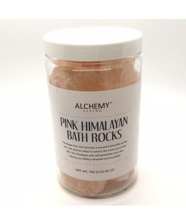 Alchemy  Living Pink Himalayan Bath Rocks  Net Wt. 750 G/26.45 Oz.