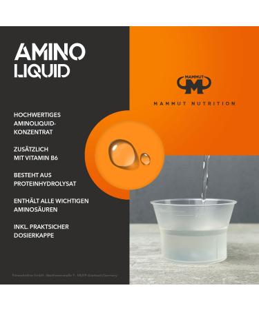 Mammut Mammut Amino Liquid Blood Orange Flavor 500 ml Pack of 5 (5 x 500 ml) - Buy Online on GoSupps.com