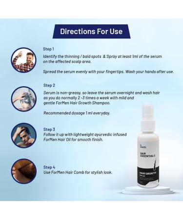 Formen Advanced Hair Growth Serum | 3% Redensyl Procapil Kopexil Biotinyl | Reduce Hair Loss & Grow Hair | Enriched Coffee Saw Palmetto Extract (60 ml) - Buy Online on GoSupps.com