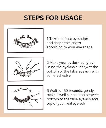 Eyelashes 3D False Eyelashes Waterproof and Fluffy Handmade Eyelashes Natural Look Reusable Natural Eyelashes Cruelty Free 5 Pairs (SD57) - Buy Online on GoSupps.com