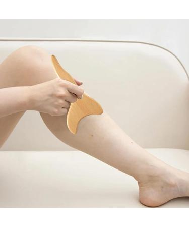 Wood Therapy Massage Tools Kit - 2PC Anti-Cellulite & Lymphatic Drainage 9-Wheel Roller for Body Shaping & Relaxation - Buy Online on GoSupps.com