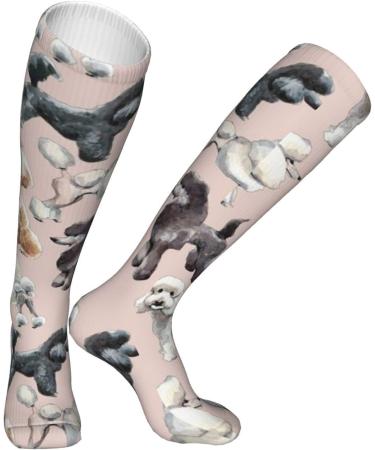 Poodle Shower Compression Socks for Men & Women - 15-20 mmHg Circulation Support for Running & Cycling - Buy Online on GoSupps.com