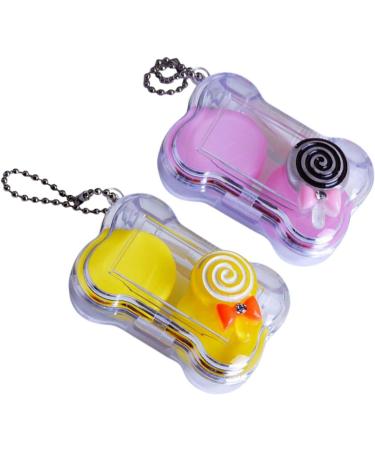 Solustre Contact Lens Case - Small Plastic Container for Easy Lens Storage | Durable & Portable Lens Holder - Buy Online on GoSupps.com
