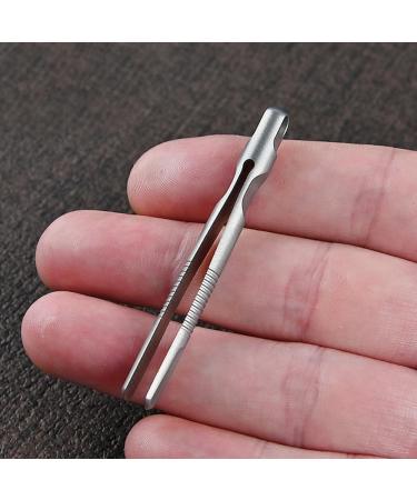 Premium Titanium Tweezers - Mini Survival & Portable Non-Slip Tweezers for Camping Hiking & Daily Use - Buy Online on GoSupps.com