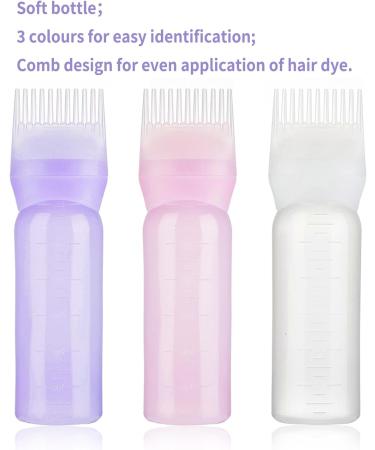 Tinsellns Hair Oil Applicator Bottle Hair Dye Brush Bottle Oil Applicator Bottle for Hair Oil Bottle for Hair Root Comb Applicator Bottle Hair Oil Bottle for Home Use/Barber Shop - Buy Online on GoSupps.com