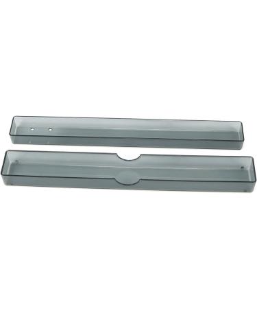 COM-FOUR 2-Pack Toothbrush Case - Transport & Storage Box for Hand Toothbrushes | Transparent & Black 20 cm | Ideal for Travel & Organization - Buy Online on GoSupps.com