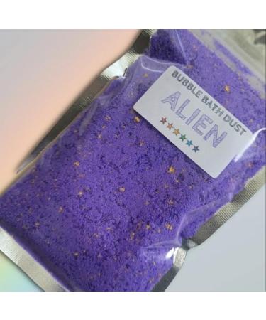 Handmade Bubble Bath Dust - Various Scents (Bath Bomb Dust with Lasting Bubbles) Contains Epsom Salts (Alien*)