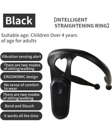 Straight Posture Corrector Trainer for Students | Improve Posture in 24 Days | Upper Back Brace Support for Study & Homework (Black - Buy Online on GoSupps.com