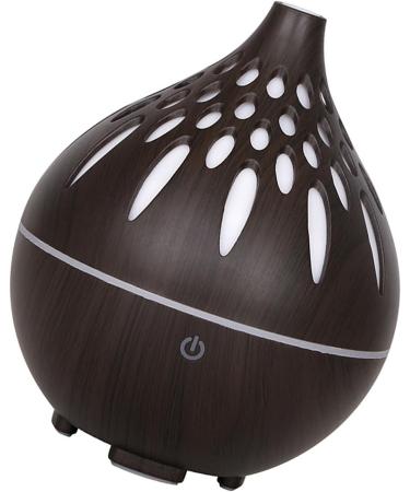 Shop Desk Humidifier & Essential Oil Diffuser - 160ml Wood Grain Aromatherapy Cool Mist with 7 Color Lights - Perfect for Home Use (Dark - Buy Online on GoSupps.com