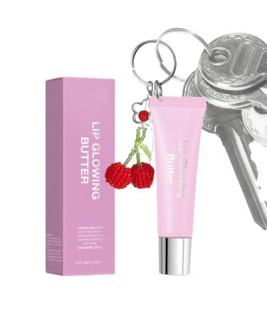 Generisch Lip Butter | Tinted Beauty Lip Balm with Moisturizing Care and Keychain 10ml Lip Butter for Women For Daily Use Travel Office Commutes