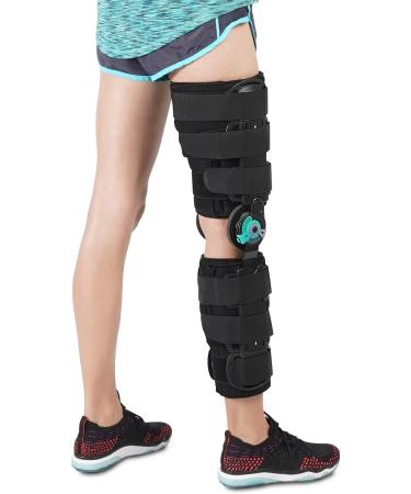 Soles Universal Hinged Knee Brace - Adjustable ROM Orthosis for Post Operative ACL/PCL/MCL/LCL Injury Support - One Size Fits Most - Unisex - Buy Online on GoSupps.com