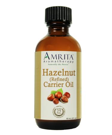 AMRITA Aromatherapy: Hazelnut Oil - Refined Carrier Oil - A Base Oil for Aromatherapy Massage Essential Oils & More - Size: 240ML