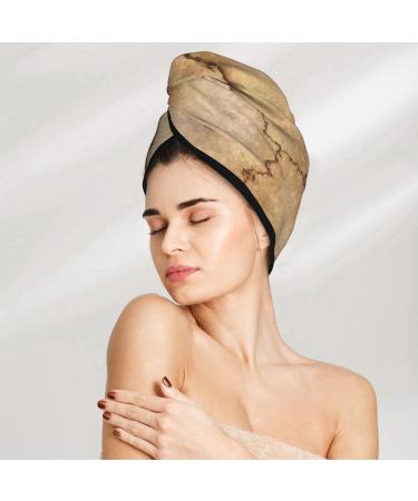 Super Absorbent Stone Microfiber Hair Towel Wrap - Quick Dry Coral Velvet for Long Curly & Thick Hair | International Shipping - Buy Online on GoSupps.com