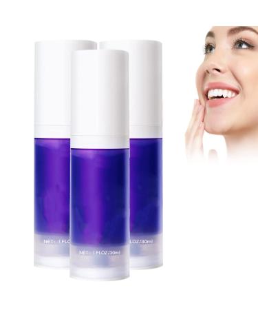 behound Purple Toothpaste Whitening Dental Color Corrector Serum in a Foam Formula Color Corrector Toothpaste Purple Toothpaste for Teeth Whitening (3 Pcs)