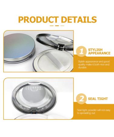 Buy Beaupretty Refillable Makeup Sponge & Powder Puff Case - 2pcs with Mirror | Ideal for Loose Powder  - Buy Online on GoSupps.com