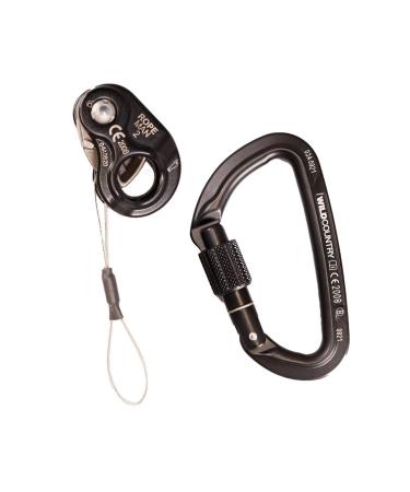 Wild Country RopeMan MK2 Forged Ascender Black With Session Locking Carabiner One Size