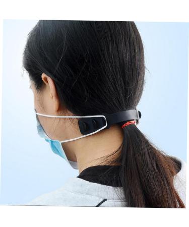 Buy Minkissy 6 Pieces Ear Protection Mask Hooks | Slip-Resistant Silicone Ear Mask Hook Earrings | Hearing Protection for Kids & Adults | Black Ear Tapes with Hook - Buy Online on GoSupps.com