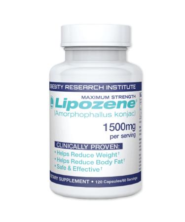 Lipozene MEGA Bottle - 120 Capsules, Making it Our Largest Size Available - Appetite Suppressant 120 Count (Pack of 1)