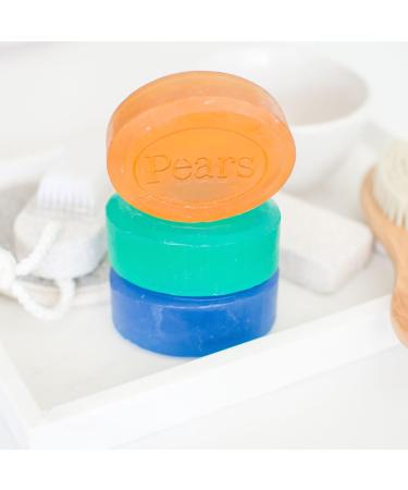 PEARS Soap - Pure & Gentle Glycerin Face & Body Soap Value Pack | 3 Transparent Bars for Glowing Skin | Moisturizing Natural Oils - 13.2 Oz - Buy Online on GoSupps.com