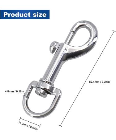 Swivel Snap Hooks Heavy Duty Dog Lead Clip Clasp 360 Swivel Joints Trigger Clips Heavy Duty Trigger Clips Zinc Alloy Lobster Claw Clasps for Dog Leashes Camping Keyring (3 Pcs) - Buy Online on GoSupps.com