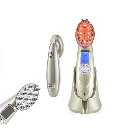 Qwaszx hair care instrument anti-hair failure las comb USB Electric Growth Comb promotion of the health of the scalp relief of fatigue hair thickening strengthening