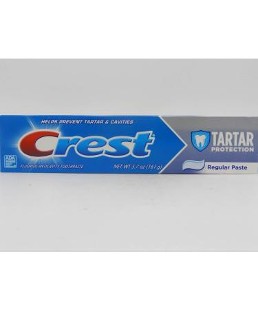 Crest Tartar Protection Toothpaste, Regular Paste, 8.550 Lb, 5.7 Oz Regular Paste 5.7 Ounce (Pack of 1)