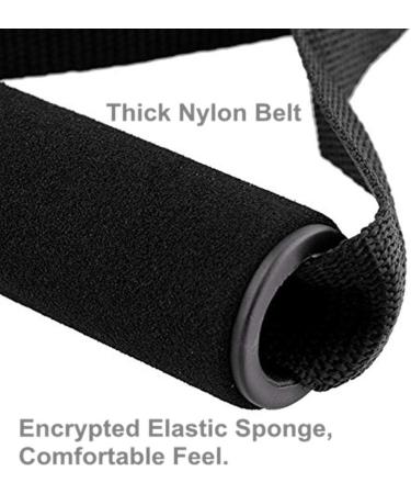 Premium Exercise Pull Handles | Resistance Bands Handles for Pilates Yoga & Strength Training | Dense Foam Wrap | Fitness Equipment - Black (1 Pair - Buy Online on GoSupps.com