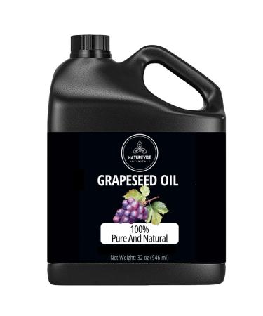 Naturevibe Botanicals Huile de p pins de raisin 946 ml | 100 % pure et naturelle | Id ale pour les soins de la peau et des cheveux Huile de p pins de raisin 946 ml (Lot de 1)