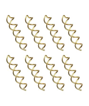 Minkissy Spiral Bobby Hairpins - 20 Gold Twist Screw Hairpins for Updos & Hair Jewelry - Buy Online on GoSupps.com