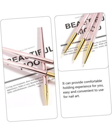FRCOLOR Set of 6 Drawing Pens for Nail Art Pens for Drawing Nails Nail Art Pens Nail Gel Polish Manicure Drawing Tool Nail Brush Pen Rose Gold Pen Painting Supplies Brush - Buy Online on GoSupps.com