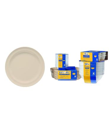 G.E.T. Enterprises SP-DP-508-T Tan 8 Round Plate Melamine (Pack of 12) - Buy Online on GoSupps.com